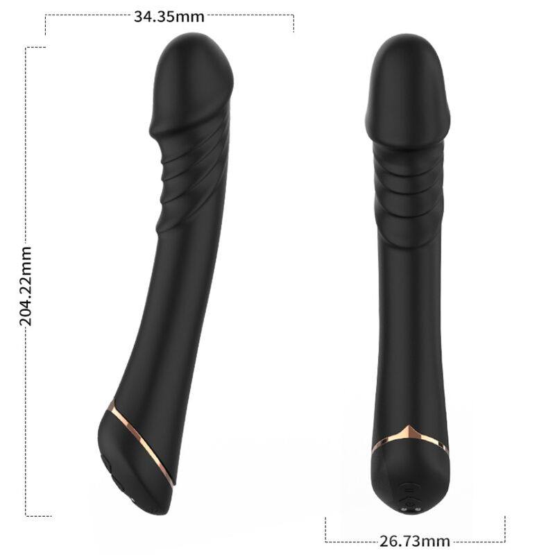 Vibratore Dildo In Silicone Nero