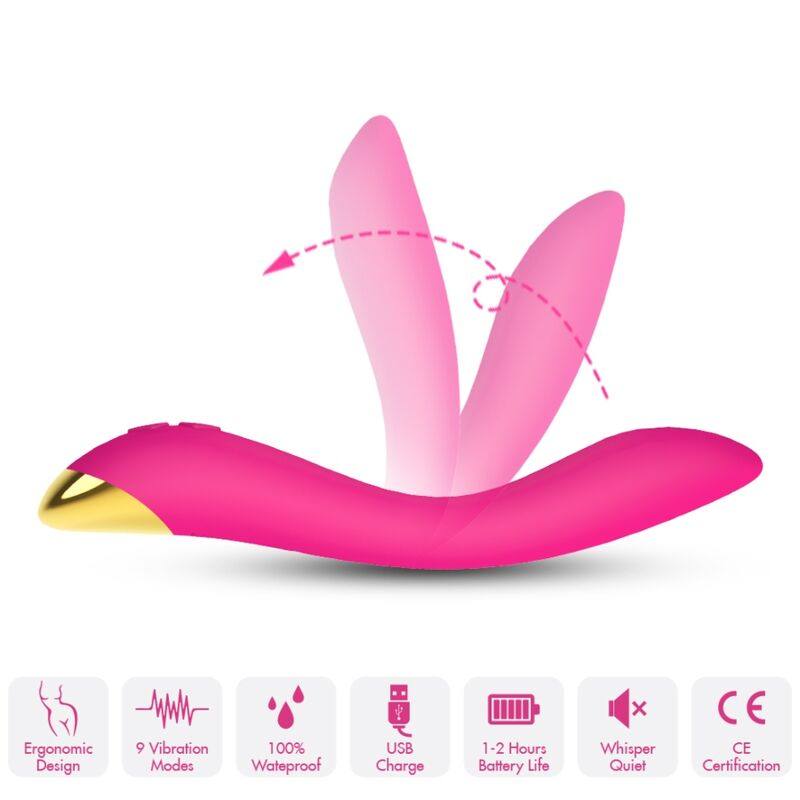 Vibratore Flamingo Multiposizione Fucsia