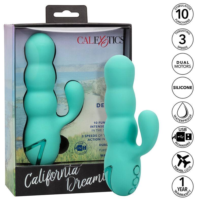 Vibratore Del Mar Diva Rabbir Aqua Green Di California Dreaming