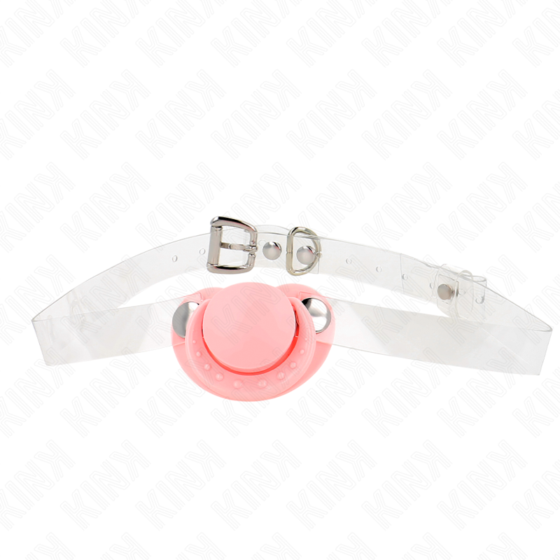 KINK - PINK PACIFIER SHAPED GAG 5.5 x 4 CM ADJUSTABLE 43-60 CM