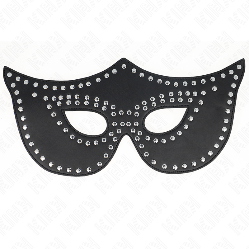 KINK - LEATHERETTE MASK WITH RIVETS MODEL 2 30 x 12 CM