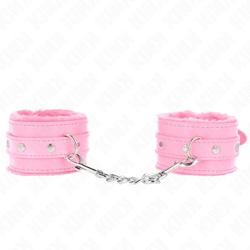 Poggipolsi Premium Rivestiti In Pelliccia Rosa Con Cintura Rosa Regolabile 17-29 Cm X 6 Cm