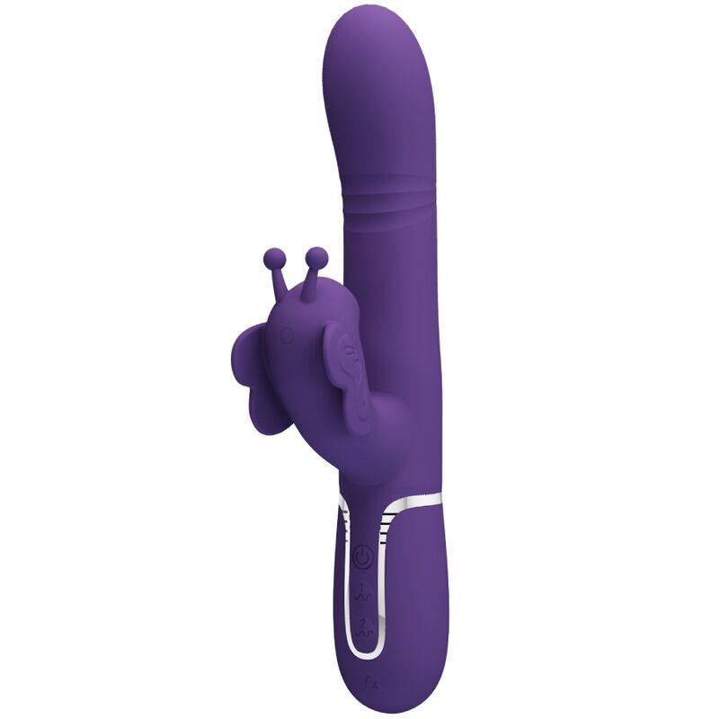 Vibratore Multifunzione Rabbit 4 In 1 Farfalla Viola