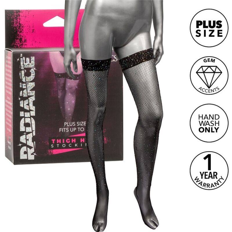 RADIANCE - THIGH HIGH STOCKINGS RHINE PLUS SIZE