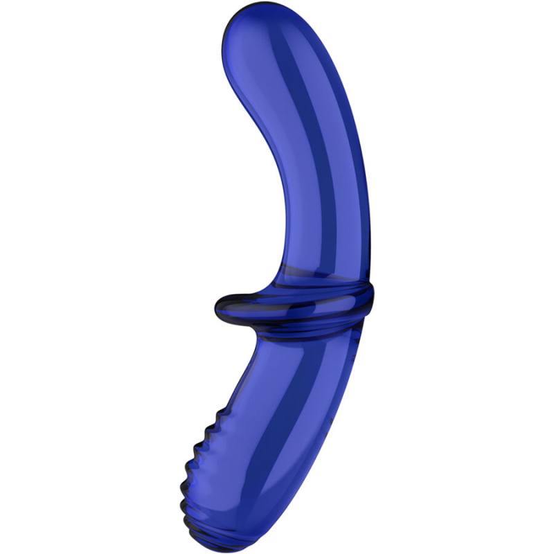 Dildo Doppio Cristallo Blu