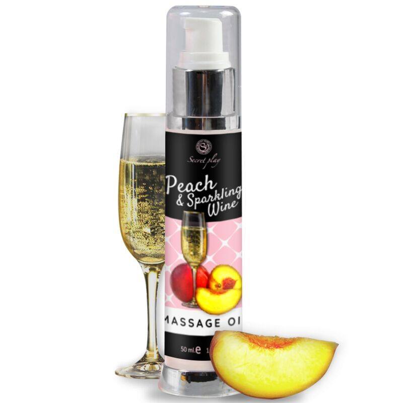 SECRETPLAY - PEACH & SPARKLING WINE MASSAGE OIL 50 ML