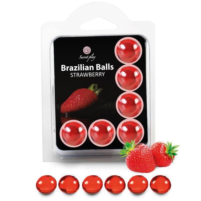 Set 6 Palline Brasiliane Fragola