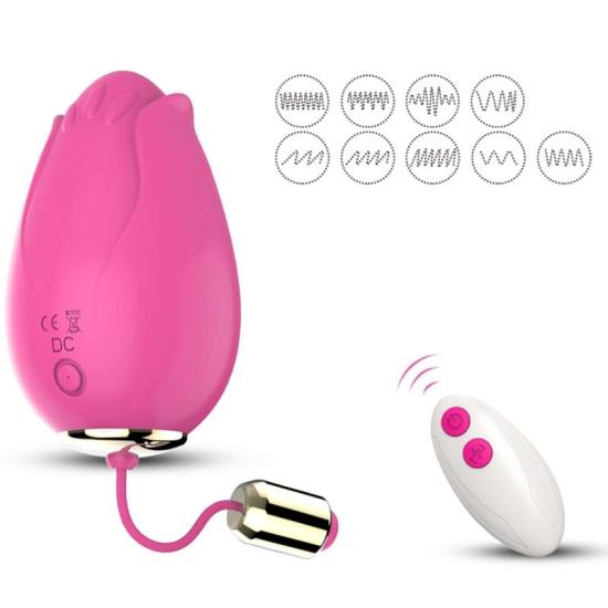 Mandala Egg Vibratore G-Spot Remote Control Fucsia