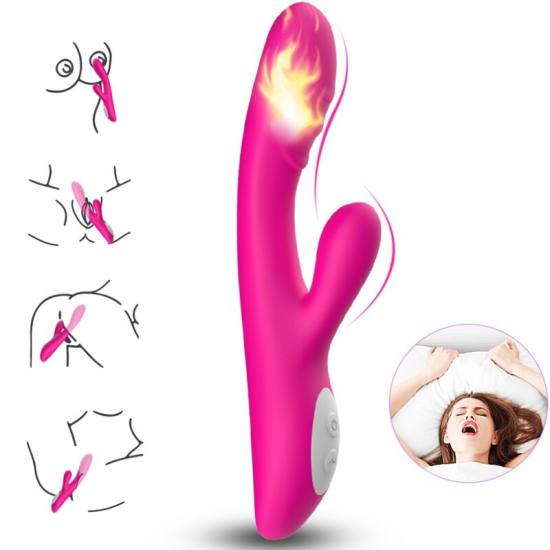 Vibratore Spark Effetto Calore Fucsia