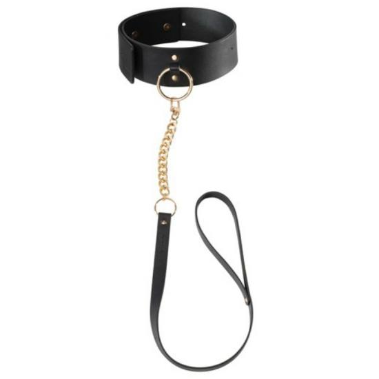 BIJOUX - INDISCRETS MAZE BLACK NECKLACE WITH STRAP