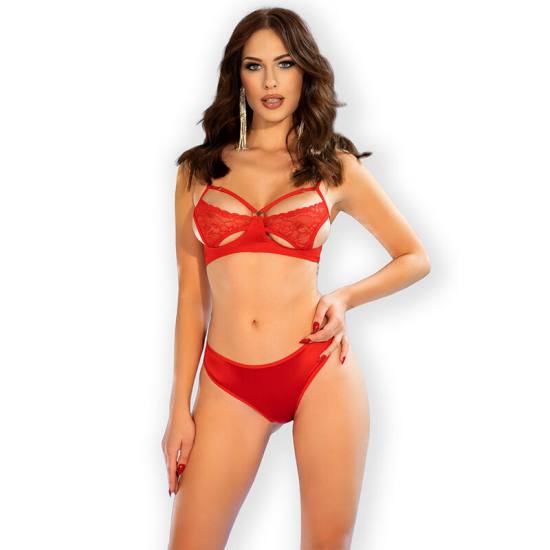 CHILIROSE - CR 4676 SET TWO PIECES RED L