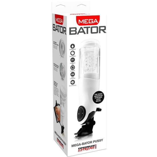 EXTREME TOYZ - PDX MEGA BATOR USB MALE MASTURBATOR VAGINA WHITE