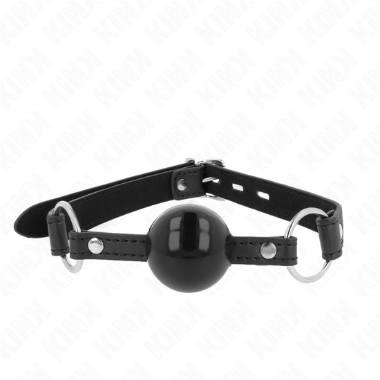 KINK - TPE BALL 4 CM GAG WITH BLACK LOCK 60 x 2 CM