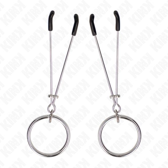 Pinze Per Capezzoli Sottili Con O-Ring 7 Cm