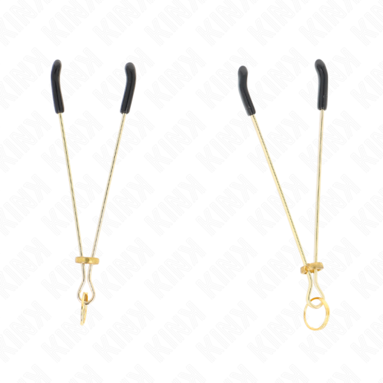 KINK - THIN NIPPLE CLAMPS GOLD 7 CM