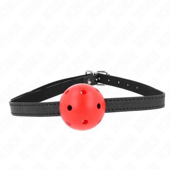 KINK - SIMPLICITY RED BREATHABLE 4.5 CM BALL GAG 62 x 1.5 CM