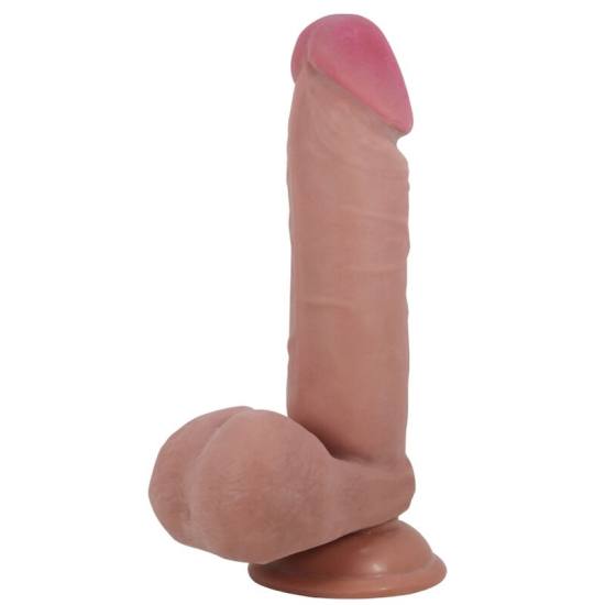 Dildo Realistico Sliding Skin Series Con Ventosa Scorrevole Della Pelle Flesh 20,5 Cm