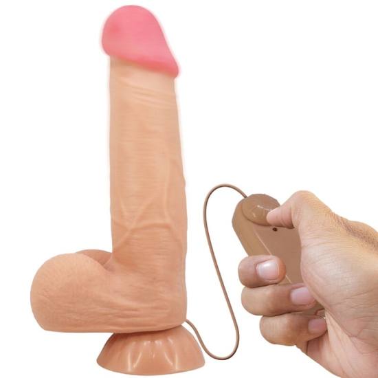 Dildo Realistico Sliding Skin Series Con Ventosa Scorrevole Della Pelle Flesh 21,8 Cm