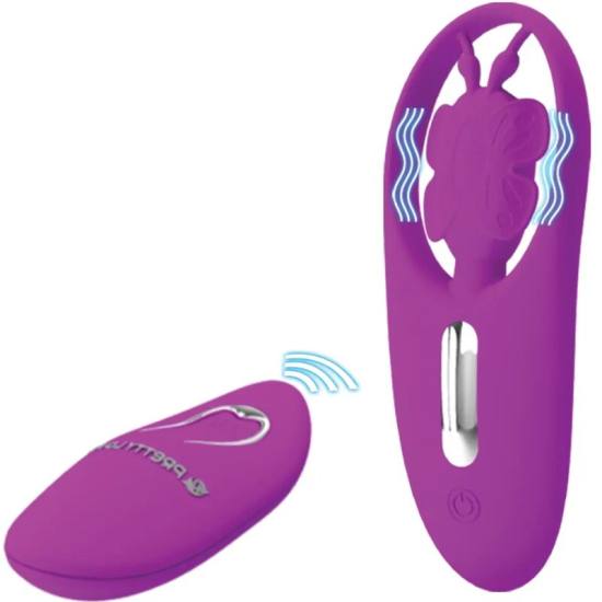 PRETTY LOVE - DANCING BUTTERFLY STIMULATOR FOR PANTIES WITH REMOTE CONTROL LILAC