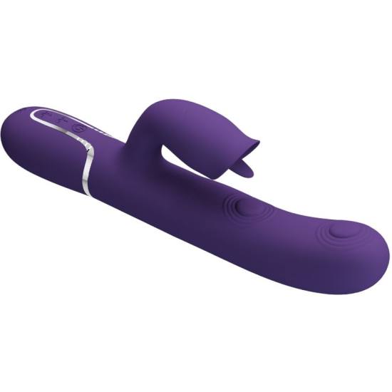 Vibratore Rabbit viola con Lingua