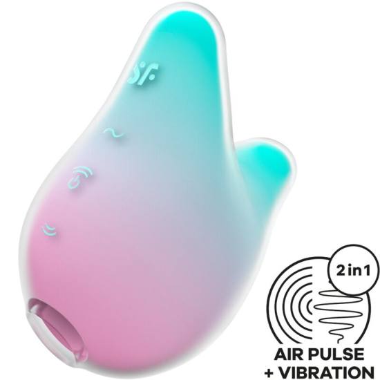 Mermaid Vibes Stimolatore E Vibratore Menta E Rosa