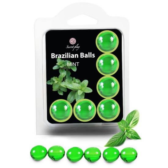 Set 6 Palline Brasiliani Menta