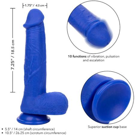 ADMIRAL - CAPTAIN REALISTIC DILDO VIBRATOR BLUE