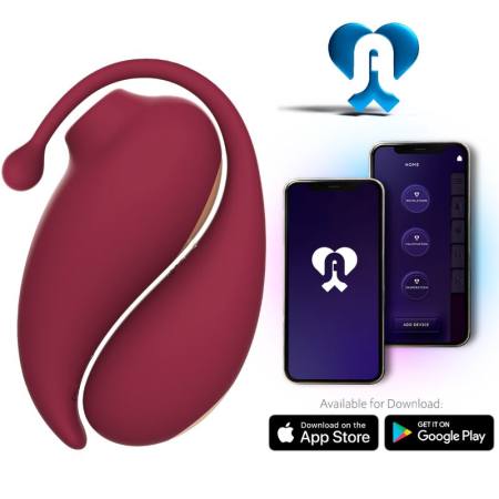 Ventosa Clitoride Ispirazione + Uovo Vibrante Rosso - App Gratuita