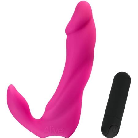 Dildo Vibratore Bifun Pro Rosa 14,9 CM