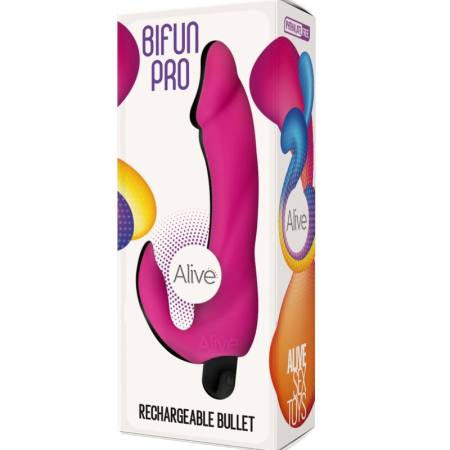 Dildo Vibratore Bifun Pro Rosa 14,9 CM