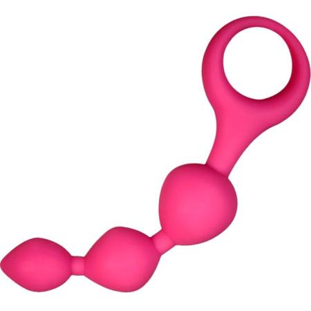 Sfere Anali In Silicone Triball Rosa 15 Cm