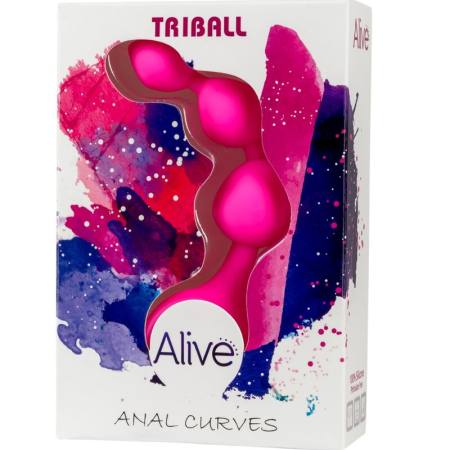 Sfere Anali In Silicone Triball Rosa 15 Cm