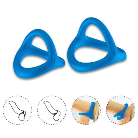 ARMONY - TRESOR DOUBLE SILICONE RING BLUE