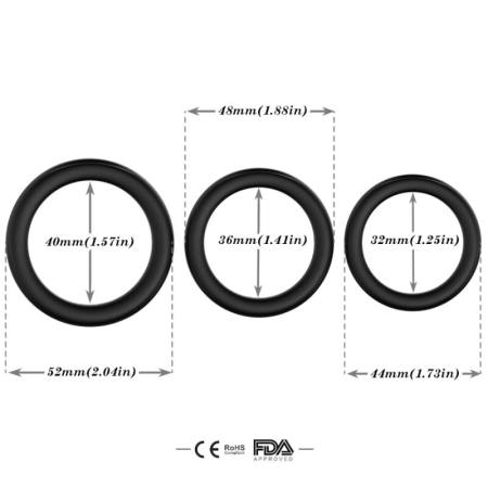 Anello Triplo In Silicone Luminoso