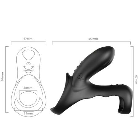 ARMONY - RANGER DOUBLE VIBRATOR RING FOR COUPLES BLACK