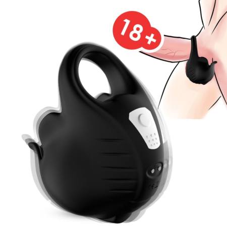 Anello Vibratore Per Coppe Telecomando Nero