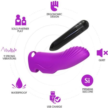 Aurora Vibratore Finger Fucsia