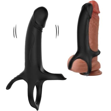 Dildo Con Anello E Vibratore Nero