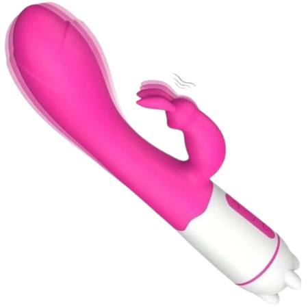 Happy Vibratore E Stimolatore Coniglio Fucsia