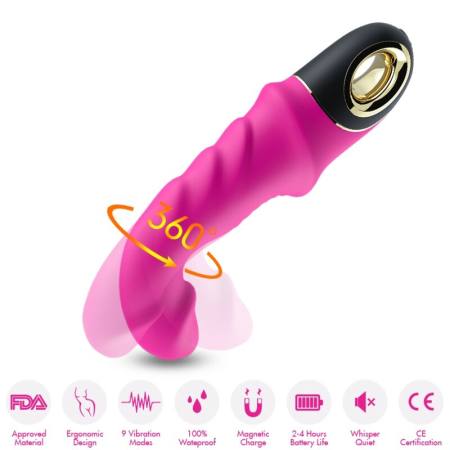 Joyblade Dildo Vibratore Rotatore Fucsia