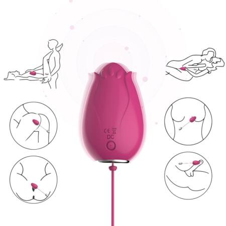 Mandala Egg Vibratore G-Spot Remote Control Fucsia