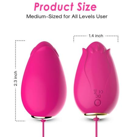 Mandala Egg Vibratore G-Spot Remote Control Fucsia