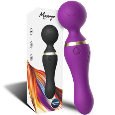 Massaggiatore e Vibratore Freeza Testa Super Flessibile Viola