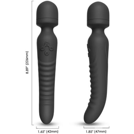 Massaggiatore e Vibratore Mission Effetto Calore Nero