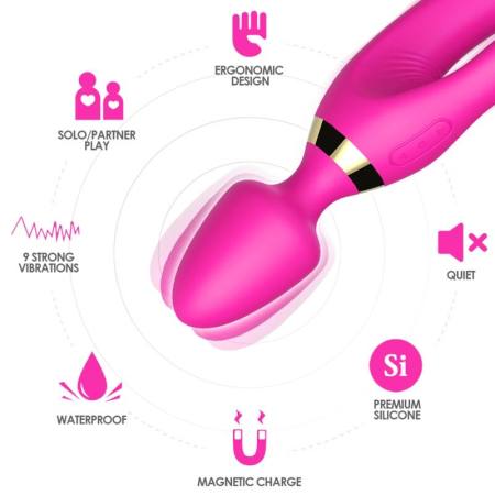 Massaggiatore e Vibratore Rabbit Fucsia