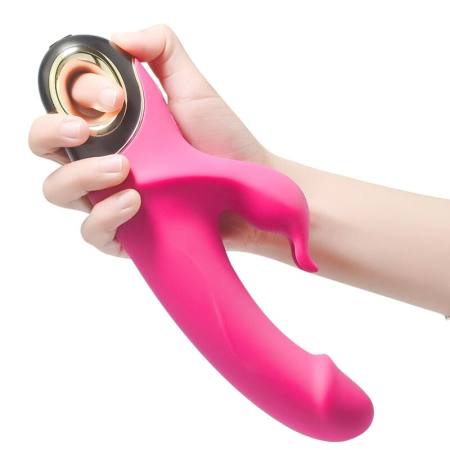 Meteror Dildo Vibratore Rabbit Rotator Fucsia