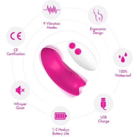 Mutandina Indossabile Con Vibratore Telecomando Butterfly Rosa