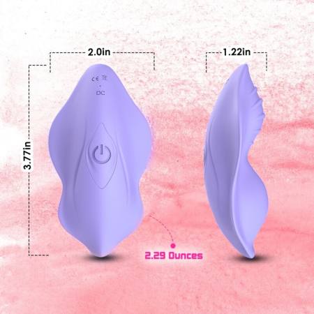 Mutandina Indossabile Whisper Vibratore Telecomando Viola