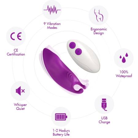 ARMONY - HONEYBEE WEARABLE PANTIES VIBRATOR G-SPOT REMOTE CONTROL PURPLE