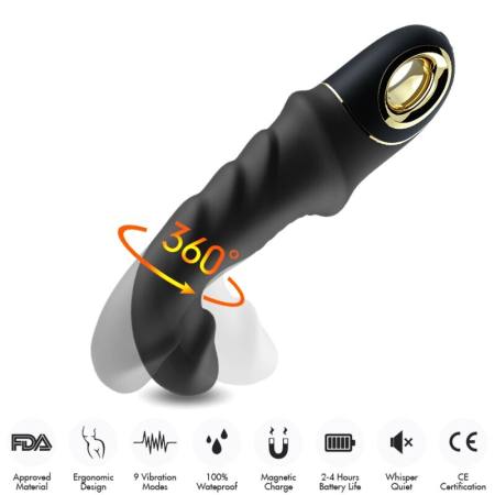 Rotatore Vibratore Dildo Joyblade Nero